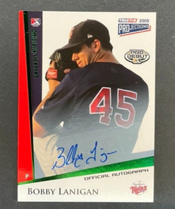 2009 Tristar Pro Debut - Bobby Lanigan #150 Minnesota Twins - AUTO /50