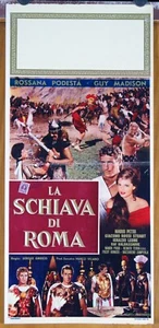locandina film LA SCHIAVA DI ROMA Guy Madison Rossana Podestà 1961 - Imagen 1 de 1