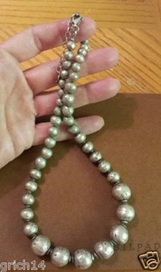 SILPADA OXIDIZED ELECTROFORMED STERLING SILVER BEAD NECKLACE N1953 RETIRED - Picture 1 of 1