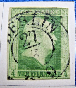 DEUTSCHE STAATEN - PREUSSEN 1857 - SCOTT #9 GEBRAUCHT (eh91) - Bild 1 von 2