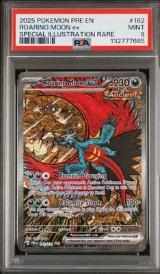 Roaring Moon EX 162/131 SIR 2025 Pokemon Prismatic Evolutions PSA 9 Mint - Image 1 of 3