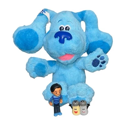 Blues Clues & You! Luces de tiempo de chequeo sonidos peluche doctor sal pimienta Josh Foto 1 de 4