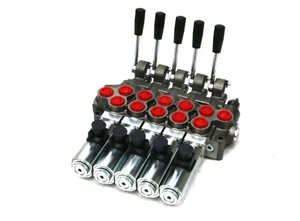 Hydraulic Manifold 5 Sectional 50L Min Manual Electric 12 DC - Picture 1 of 3