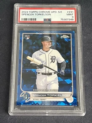 2022 Topps Chrome Update Sapphire Edition Spencer Torkelson #231 PSA 9  - Image 1 of 2