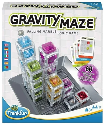 ThinkFun Gravity Maze Falling Marble Challenge Logic Brain Game and STEM Toys fo - Image 1 of 4