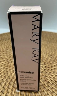 Mary Kay TimeWise Matte Wear Liquid Foundation 1 fl oz Ivory 2 New In Box - Image 1 of 4