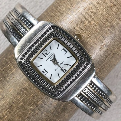 Reloj Ecclissi Mujer 33030 Moda Plata Esterlina Brazalete Cuarzo 26mm 6 1/4" Foto 1 de 4