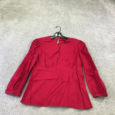Blusa roja vintage Miu Miu Top para mujer 44 camisa informal damas Italia Foto 1 de 4