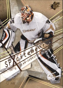 2008-09 (DUCKS) SPx Spxcitement Spectrum #X28 Jean-Sebastien Giguere