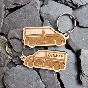 Van Life TinTop beidseitig graviert Schlüsselring Wohnmobil, Campinggeschenk, Bongo - Bild 1 von 6