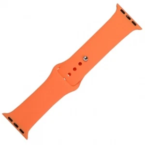 Bracelet Montre Compatible Avec Apple Séries 1 2 3 (42 MM) 4 5 (44 MM) Orange - Photo 1 sur 1