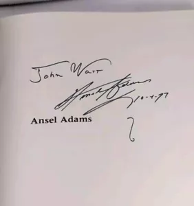 Photographer Ansel Adams Autographed Book 1977 Ansel Adams - Picture 1 of 11