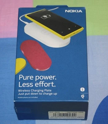 Placa de carga inalámbrica Nokia DT-900 NUEVA - Paquete minorista cian estándar Qi Foto 1 de 4