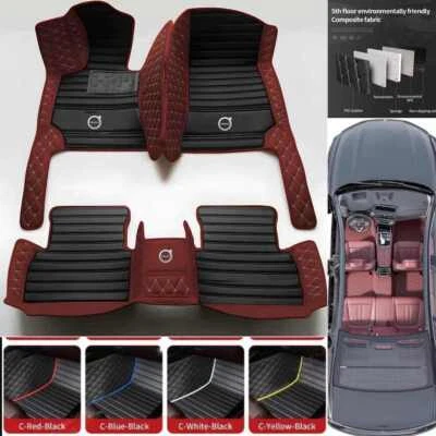 For Volvo V40 V60 V70 V90 Car Floor Mats Carpets Custom Liners All Weather Rugs Foto 1 de 4