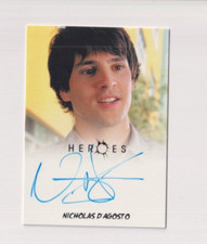 NICHOLAS D'AGOSTO AUTOGRAPH 2010 HEROES "WEST ROSEN" AUTO RITTENHOUSE ARCHIVES