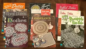 Vintage 1940s/1950s Doilies Crochet Pattern Booklets (set of 9) - Picture 1 of 4