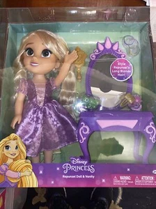 New Disney Princess RAPUNZEL DOLL & VANITY Playset Toy 2020 Jakks - Picture 1 of 4