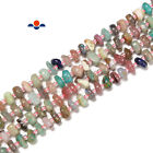 Mix Natural Gemstone Pebble Nugget Slice Chips Beads Size 8-9mm 15.5'' Strand