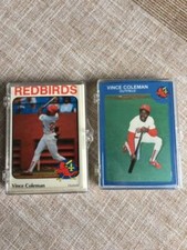 1984 & 1985 RILEY'S LOUISVILLE REDBIRDS Baseball card Sets - Vince Coleman - 