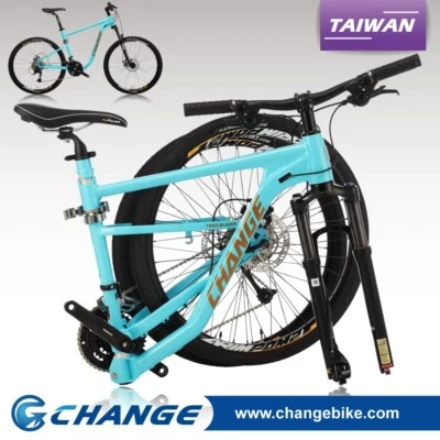 Bicicleta Plegable 27.5" MTB Bicicleta Plegable Ligera Shimano 27S DF-909B Tamaño 17" Foto 1 de 4