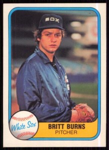 1981 Fleer Britt Burns Rookie Chicago White Sox #342