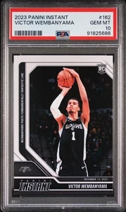 Victor Wembanyama 2023-24 Panini 162 NBA Rookie Basketball Card PSA 10 Gem Mint - Picture 1 of 2