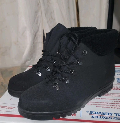 NUEVAS Botas Calentadoras de Puntera para Mujer 9 W Aisladas Invierno Tobillo Negro Piel Sintética Interior  Foto 1 de 4