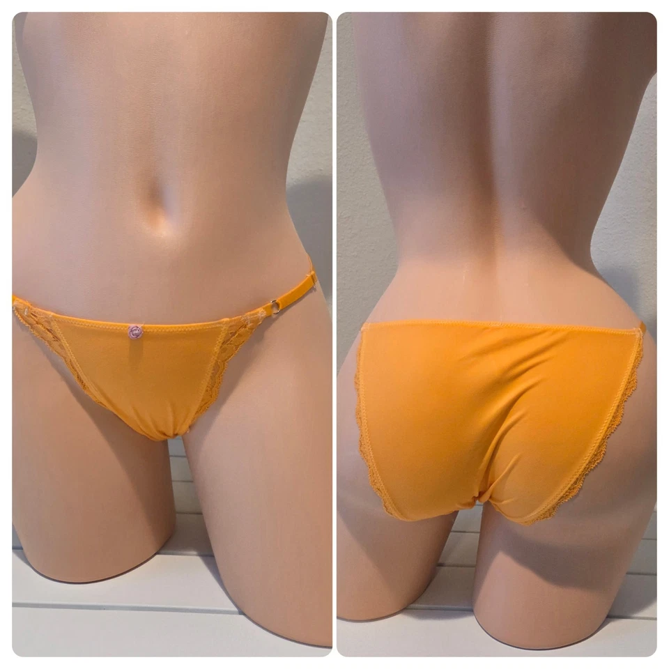 Трусики бикини кружевные Victorias Secret Dream Angels полный покрой 5/S солнечные оранжевые - Изображение 1 из 4