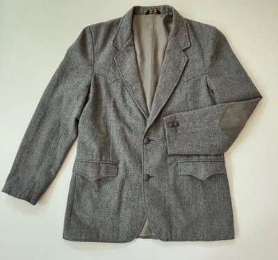 Vintage Pioneer Wear Western Style Men’s Wool Blend Blazer 42R-a la Landman - Image 1 of 4