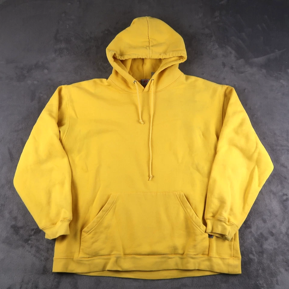 Sudadera con Capucha Pullover Vintage Y2K Anchor Azul Amarillo Grande L 2000s Foto 1 de 4
