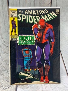 The Amazing Spider-Man #75 (1969) Marvel FN 6.0 icónica cubierta de Romita - Imagen 1 de 6