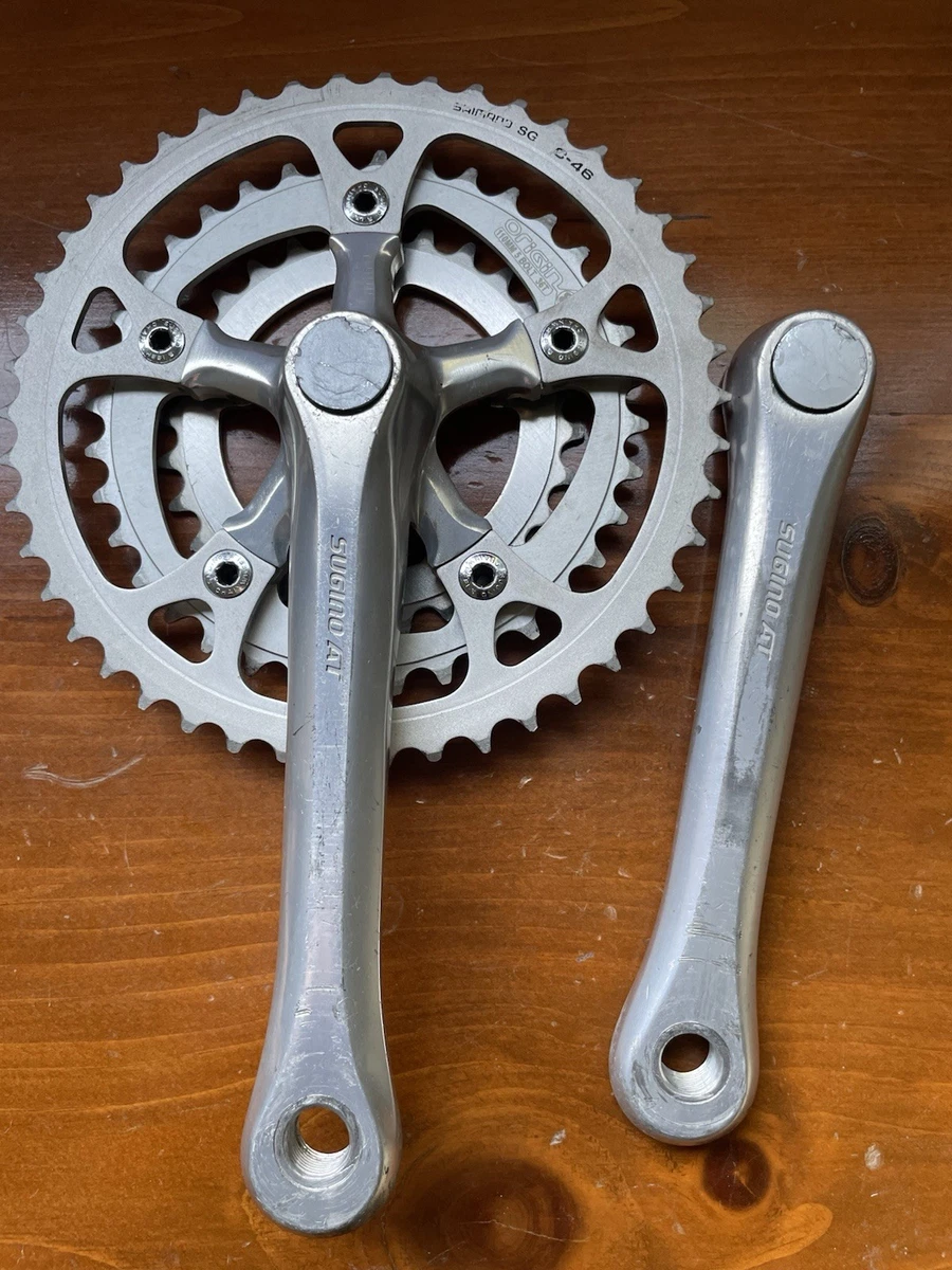 パーツ SUGINO RD2 TRIPLE CRANK VINTAGE SILVER SUGINO RD2 TRIPLE CRANK VINTAGE SILVER