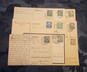 Deutsches Reich 1933-45 Sammlung Postkarten mit Hindenburg-Frankatur gelaufen 3 - Picture 1 of 1