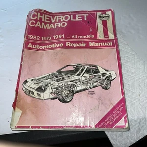 Chevrolet Camaro Haynes Repair Manual 1982 Thru 1992 #24016 866 - Foto 1 di 16