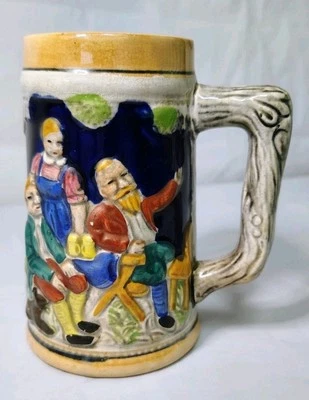 Vtg 1960s German Style Ceramic Beer Stein Mug Made in Japan 7in Hand painted - Image 1 of 4