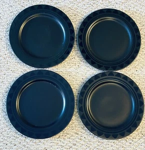 Pfaltzgraff Midnight Sun 10 1/2" Dinner Plates Set 4 Triangle Made in USA - Picture 1 of 8
