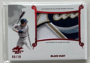 2017 LEAF TRINITY "RED PATCH" #PA-BH1 BLAKE HUNT 3-COLOR PATCH #3/10 040625 - Picture 1 of 1