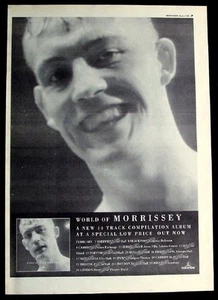 MORRISSEY (SMITHS) World of Morrissey 1995 UK Poster size Press ADVERT 16x12" - Imagen 1 de 1