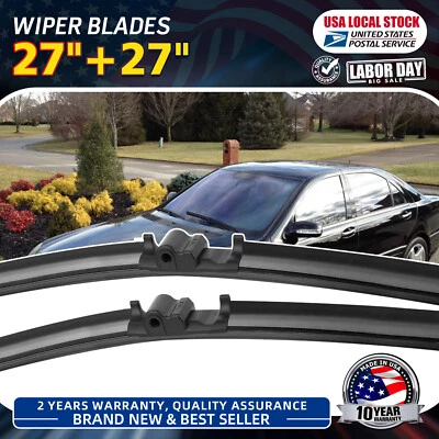 New Front Wiper Blades Windscreen Set 2 x 27" For Mercedes-Benz S500 2000-2006 — 第 1/4 张图片
