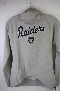 XL Girls NWT NFL sparkly OAKLAND LAS VEGAS RAIDERS light grey light soft hoody. - Picture 1 of 4