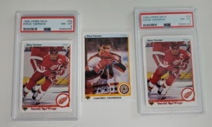 Lot of 2x 1990 Upper Deck Steve Yzerman PSA 8 Slabbed Detroit Red Wings NHL - Picture 1 of 2