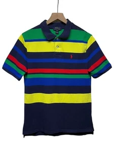 Polo Ralph Lauren Youth XL 18-20 Colorful Stripe Polo Shirt Short Sleeve Preppy - Picture 1 of 7