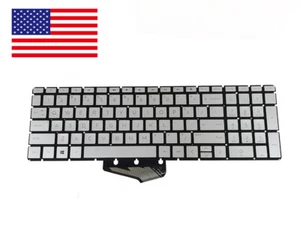 Nuevo teclado plateado para computadora portátil HP 15-ef1073od 15-ef1071wm 15-ef1072ms 15-ef2126wm - Imagen 1 de 6