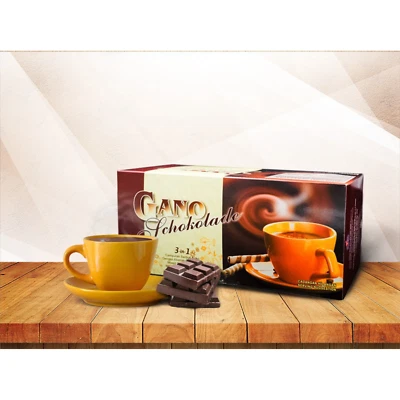 Gano Schokolade Gano Excel Cocoa With Ganoderma Lucidum Extract 20 Sachets/Box - Image 1 of 4