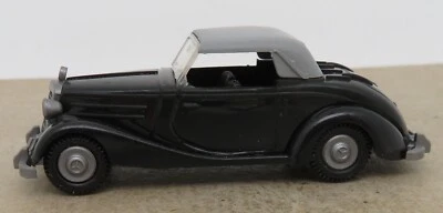 Praline Ho 1/87 Mercedes Db 170 S Cabriolet Chiuso Nera #84205 No Box - Immagine 1 di 4