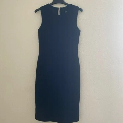Lida Baday Black  Crew Neck Sleeveless Sheath Midi Dress - Image 1 of 4