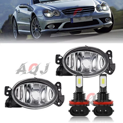 Par de luces antiniebla de parachoques de lentes transparentes 2007-2008 para Mercedes Benz Foto 1 de 4