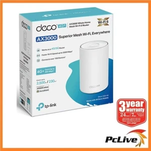 TP-LINK Deco X50-4G 4G+ AX3000 Whole Home Mesh WiFi 6 Gateway Wireless Router - Picture 1 of 9