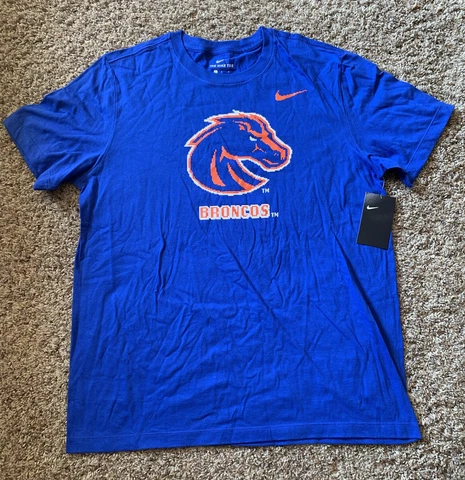 Nike Dri-Fit Boise State Broncos Shirt Large Blue 8-Bit Pixel UNRELEASED 1 of 1 Cover