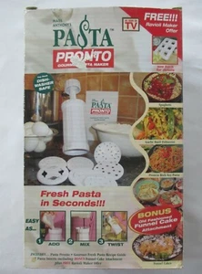 NEW PASTA PRONTO GOURMET PASTA MAKER MARK ANTHONY'S AS SEEN ON TV OPEN BOX - Picture 1 of 6